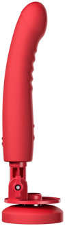 Lovense Mission 2 - Vibrerende Zuigcup Dildo met Touch-Sense - Rood