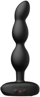 Lovense Ridge - App-bestuurde Vibrerende en Draaiende Anale Parels - Zwart
