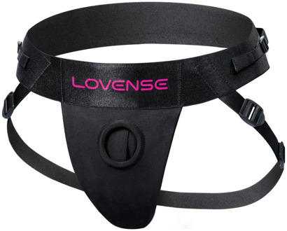 Lovense Strapless Harnas voor Lapis Dubbel Eind Vibrerende Strap-on - Zwart/Roze