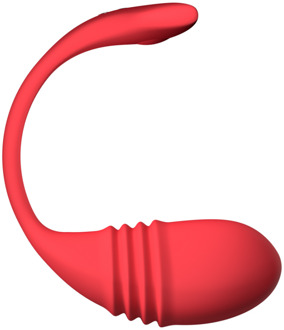Lovense Vulse - App-gestuurde Duwende Ei Vibrator - Rood