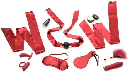 Lover's Bondage Massage Set - Rood - Lover's Bondage Massage Set - Rood