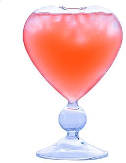 Lover Thema Hart Vorm Sweetheart Cocktail Glas Creatieve Bar Party Mengen Wijn Speciale Drinkt Stro Beker Valentijnsdag Cup 1 stk Glass
