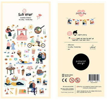 Lovers Daily Series Decorative Stationery Stickers Scrapbooking DIY Diary Album Stick Label