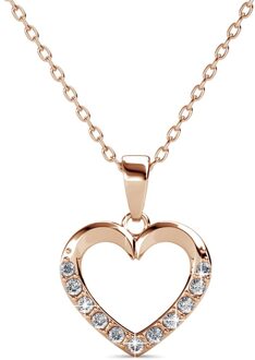 Lovett hangers - roségoud en kristal - One Size