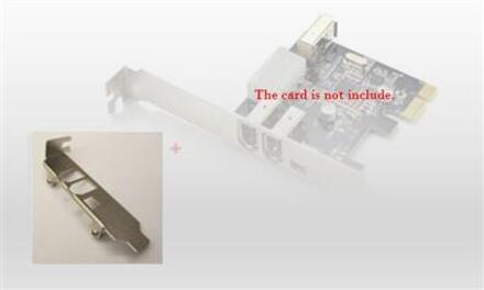 Low profile Bracket voor 3+1 poort PCIe FireWire Kaart - small