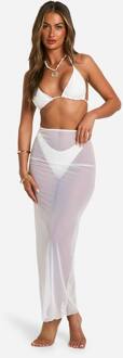 Low Rise Maxi Strandrok, White