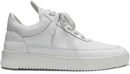 Low Top Ripple Nappa All White - Heren Sneakers - Maat 41