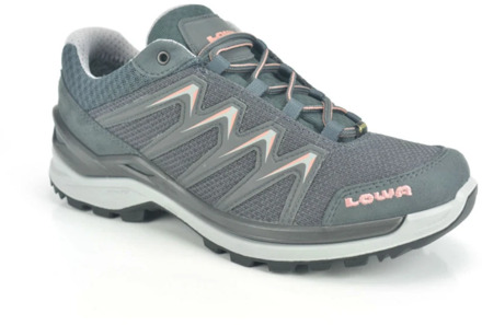 Lowa Comfortabele en stijlvolle grijze en roze lage sneakers Lowa , Gray , Dames - 35 EU