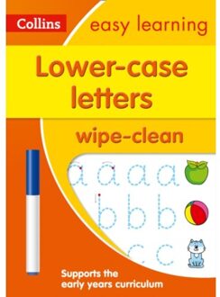 Lower Case Letters Age 3-5 Wipe Clean Activity Book