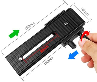 Lp-01 2 Weg Fotomate Lp-01 Macro Focusing Rail Slider Voor Digitale Slr Close-Up Fotografie schroef Scherpstellen Movable