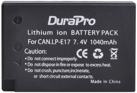 LP-E17 Lp E17 1040 Mah 7.4V Camera Batterij Lader Set Optioneel Voor Canon Eos Rebel T6i 750D T6s 760D m3 8000D Kus X8i 1 accu