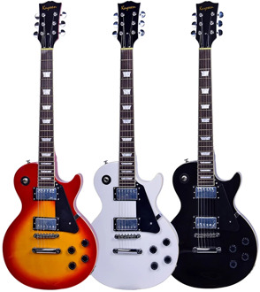 LP Guitar 22 Frets Electric Guitar 6 String Sunset Color Guitar Electric Musical Instrument Guitar for Adults Gift AGT264