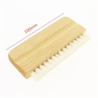 Lp Vinyl Record Borstel Anti-Statische Geitenhaar Houten Handvat Brush Cleaner