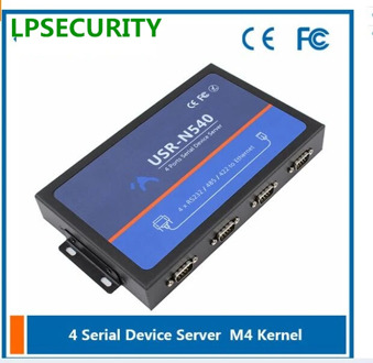 LPSECURITY USR-N540 4 ports Serial Device Servers, Serial RS232 485 422 to Ethernet Converter module controller