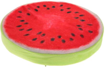 Lrea 30Cm 3D Cojines Fruit Zitkussen Ronde Kussen Home Decor Novelty Sofa Gooi watermeloen
