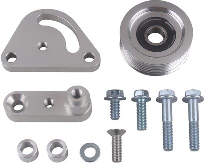 Ls Billet Aluminium Gegroefde Spanrol Voor LS1 LS2 LS3 LS6 5.3 6.0 6.2 Auto Accessoires