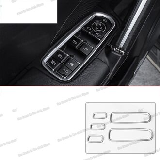 Lsrtw2017 Zilveren Auto Venster Bedieningspaneel Versieringen Voor Porsche Cayenne Macan panamera zilver abs / 2011-2016 panamera