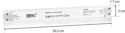 LT LED driver CV 24V, 75W wit