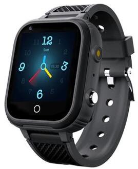 LT21 1,4-inch IPS Touch Screen Kids Smart Watch Stappenteller Sport horloge Waterdichte armband met camera Alarm klok Locatie - Zwart