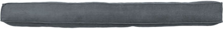 Luance Tochtstopper - grijs - fluweel stof - 80 cm - vierkant - tochtrollen