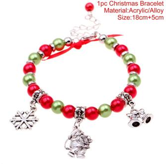 Luanqi Kerst Armband Pendans Merallic Kerst Decoratie Ornamenten Kerstman Merry Kerstboom Jaar