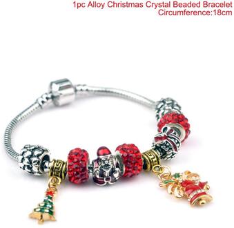 Luanqi Kerst Armband Pendans Merallic Kerst Decoratie Ornamenten Kerstman Merry Kerstboom Jaar
