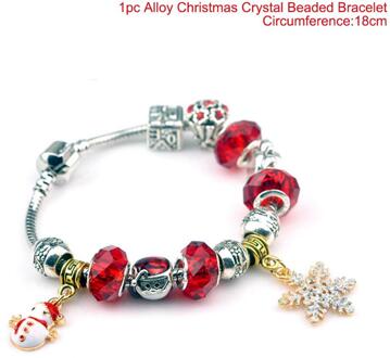 Luanqi Kerst Armband Pendans Merallic Kerst Decoratie Ornamenten Kerstman Merry Kerstboom Jaar