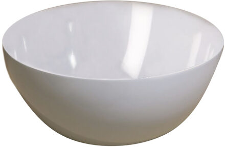 Luca Fontein Opzetwastafel Luca Sanitair Ø24cm Dunne Rand 12cm Hoog Mineral Stone Wit