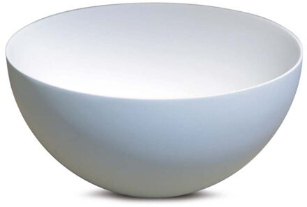 Luca Fontein Opzetwastafel Luca Sanitair Ø24cm Dunne Rand 12cm Hoog Solid Surface Wit