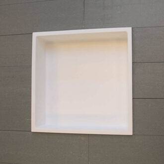 Luca Inbouwnis Luca Sanitair 44.5x29.5x8 cm Solid Surface Rechthoek Mat Wit