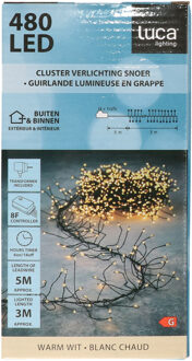 Luca lighting Clusterverlichting - 480 led lampjes - warm wit - 300 cm