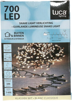 Luca lighting Clusterverlichting- 700 led lampjes - helder wit - 14 meter - kerstverlichting -lichtsnoer