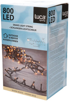 Luca lighting Clusterverlichting 800 warm witte lampjes met afstandsbediening 16 m