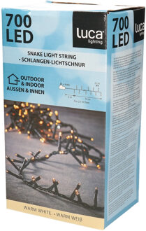 Luca lighting Kerstverlichting 14 meter - 700 lampjes - warm wit - met timer - clusterverlichting