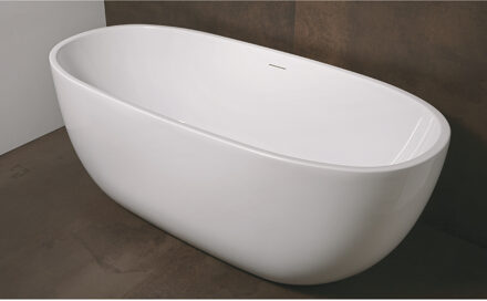 Luca Vrijstaand Bad Luca Sanitair Primo 170x78x60cm Acryl Glans Wit