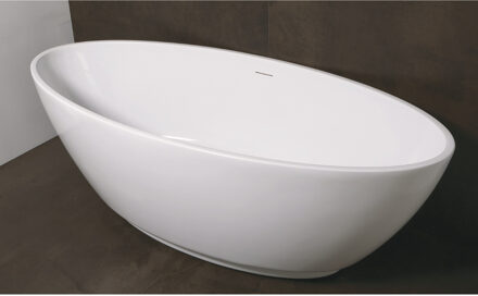 Luca Vrijstaand Bad Luca Sanitair Primo 180x80.5x60cm Acryl Glans Wit