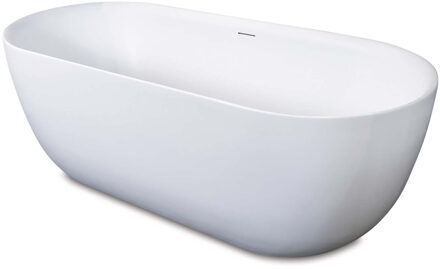 Luca Vrijstaand Ligbad Luca Sanitair Primo Acryl 180x80x60 cm Mat Wit (inclusief afvoer en sifon)