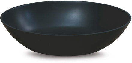 Luca Waskom Luca Sanitair Ovaal 57x40x14cm Solid Surface 8mm Dik Antraciet