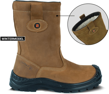 Lucca Werklaars Gevoerd S3 | Bruin | Maat 40 - 8719388022291