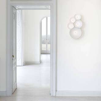 Luceplan Bulbullia LED wandlamp 5-lamps wit