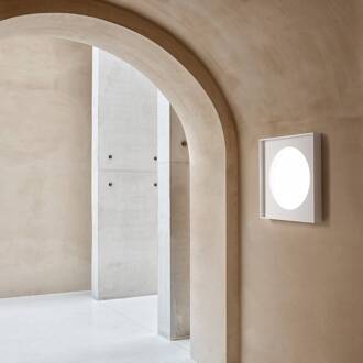 Luceplan Cassette LED wandlamp Phase Cut 90x90cm wit mat