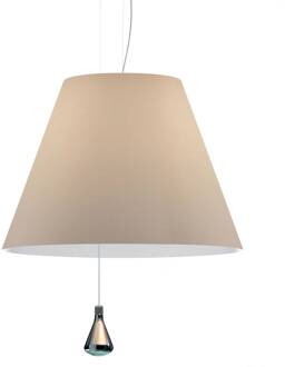 Luceplan Costanza hanglamp D13sas, noga aluminium, nougat