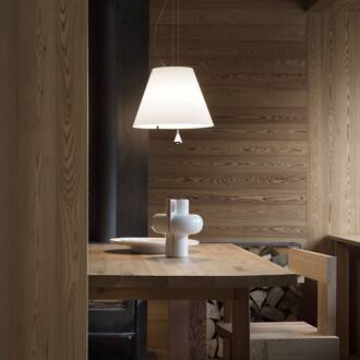 Luceplan Costanza hanglamp D13sas, wit aluminium, wit