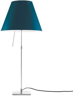 Luceplan Costanza tafellamp D13i aluminium/blauw aluminium, blauw