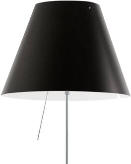 Luceplan Costanza vloerlamp D13t, alu/zwart aluminium, zwart