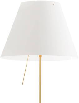 Luceplan Costanza vloerlamp D13t, messing/wit messing, wit