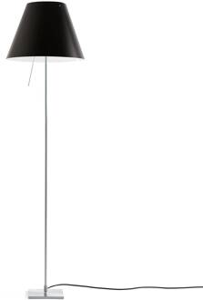 Luceplan Costanza vloerlamp D13tif, alu/zwart aluminium, zwart