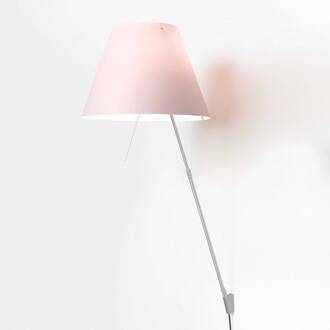 Luceplan Costanza wandlamp D13a, alu/roze aluminium, roze