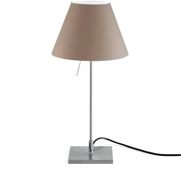 Luceplan Costanzina tafellamp alu, nogabruin nougatbruin, aluminium