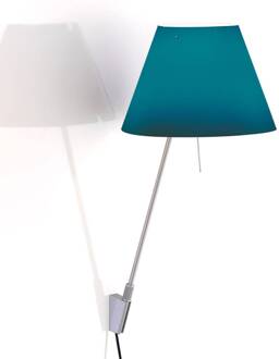 Luceplan Costanzina wandlamp alu, petroleumblauw petroleumblauw, aluminium